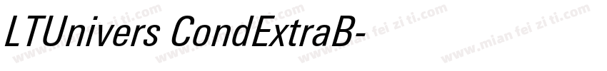 LTUnivers CondExtraB字体转换